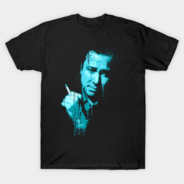 BILL HICKS (BLUE) T-Shirt by trev4000